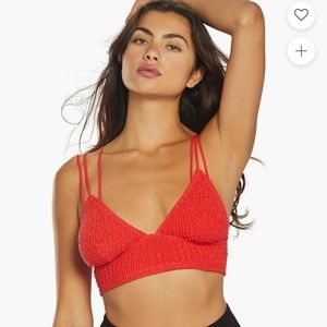 NWT Free People Intimately red bralette